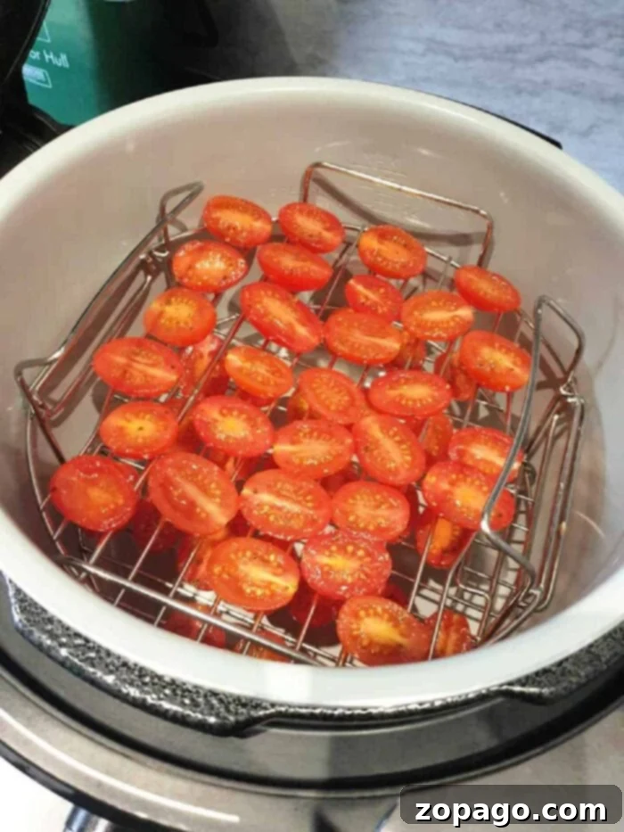 Roasted Ninja Foodi Cherry Tomatoes