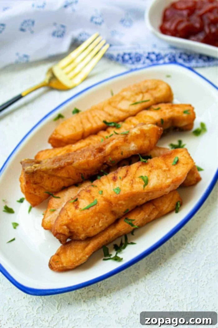 Golden Crispy Salmon 2 how to fry salmon with flour for a crispy coating