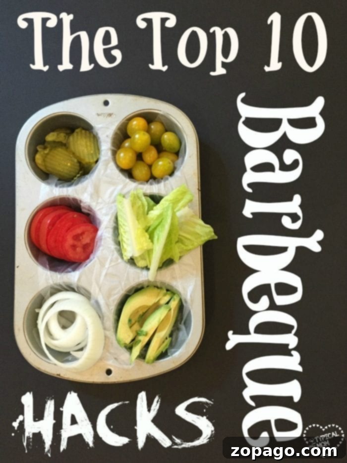 Top 10 Barbecue hacks for easy outdoor grilling. Enhance your party with creative side dish presentation and dessert cooking on your BBQ. Essential tricks for Charbroil and smoker users. barbecue hacks for organized serving