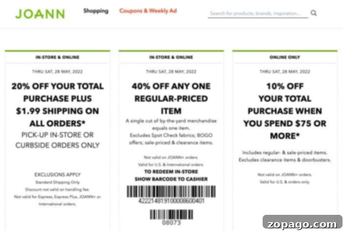 Joann Learn Create Save 3 Joann discount coupons and savings offers for craft supplies