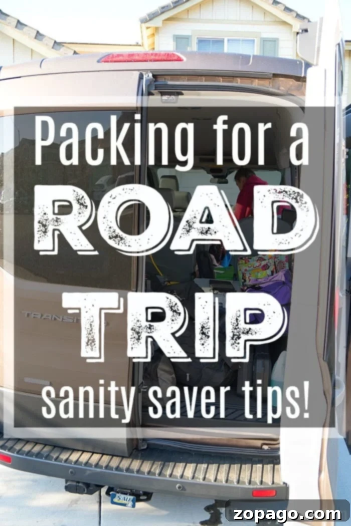 Tips for packing on road trips. #roadtrip Packing For a Road Trip