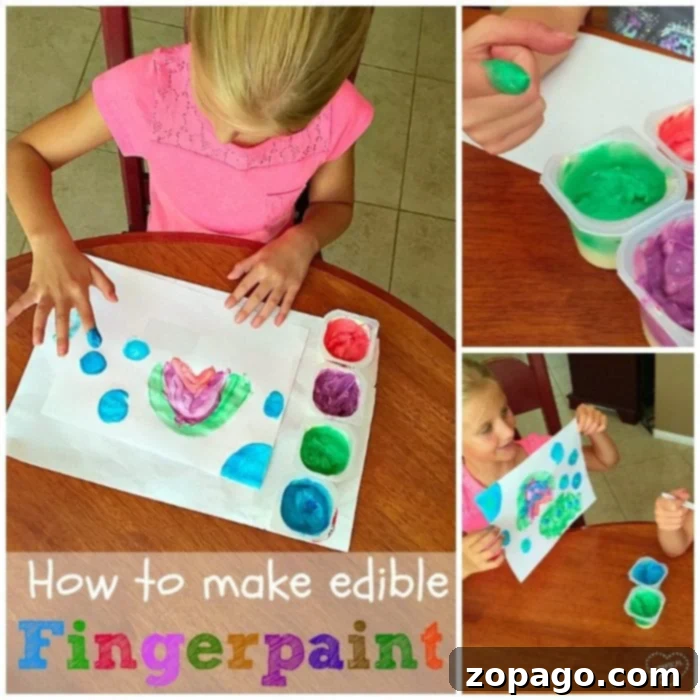 How to make edible fingerpaint: A fun and safe activity for toddlers and kids Simple edible finger paint recipe ingredients