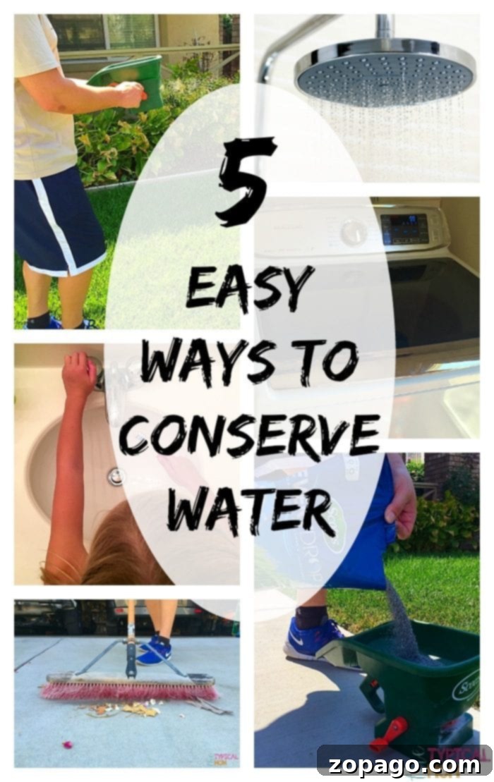 5 ways to conserve water during a drought, or just when you want to save yourself some money! Simple but really effective tips. conserve water at home