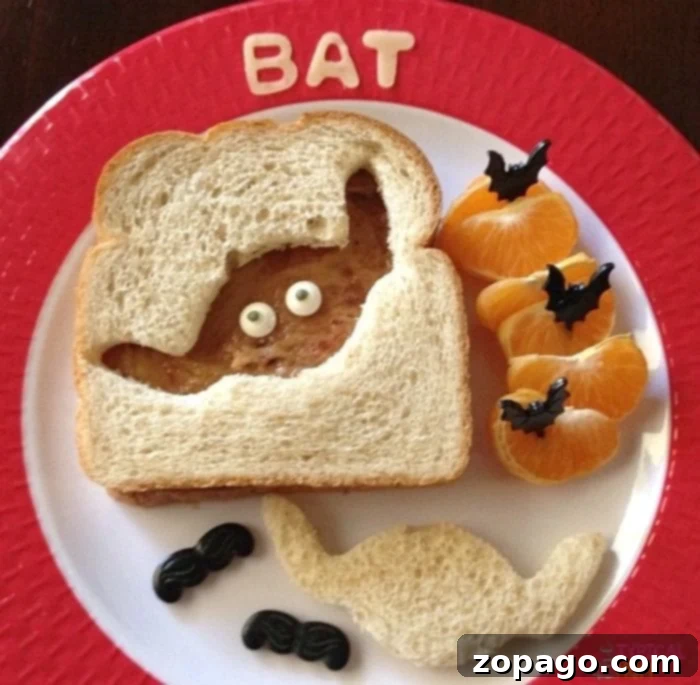 Halloween recipes for kids featuring a fun Halloween sandwich idea, perfect for meals and parties. Creative and fun Halloween sandwich ideas for kids, perfect for a spooky lunch or party.