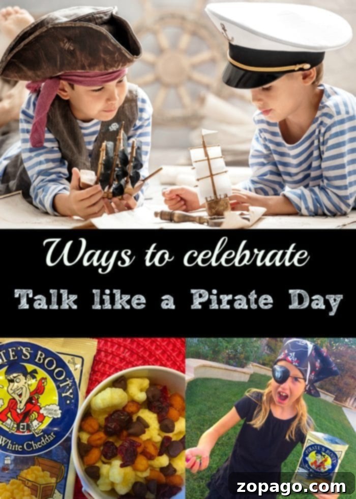 Get ready for adventure with a free pirate treasure map for Talk Like a Pirate Day! Excited kids holding a pirate treasure map, ready for adventure on Talk Like a Pirate Day.