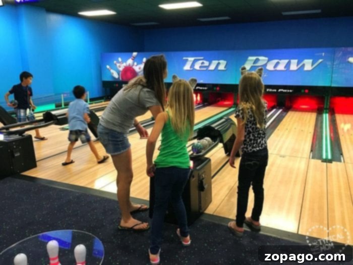 Splashtastic Fun at Great Wolf Lodge Southern California 3 Great Wolf Lodge bowling alley
