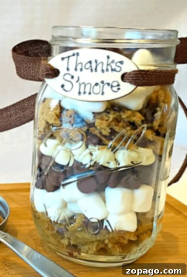 Mason Jar Crafting Unleashed 3 S'mores in a jar gift idea