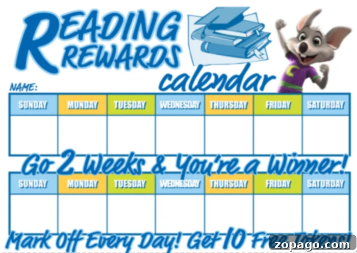 Participate in various summer reading programs to earn free books and prizes, including Chuck E Cheese tokens. Kids reading a book for Chuck E Cheese rewards