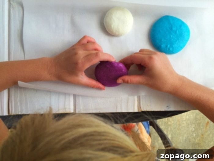 Fluffy Marshmallow Edible Playdough 2 How to knead edible playdough for perfect texture