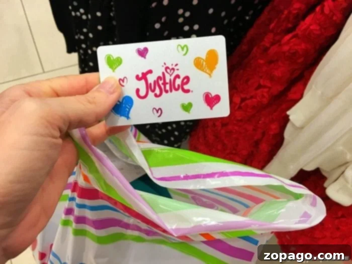 Justice Store Review 5 Justice gift card, perfect for any occasion