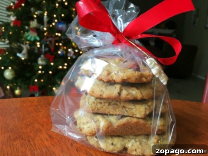 Everything Goes Cookies 5 Rich, dark caffeinated cowboy cookies with a rustic, loaded texture.