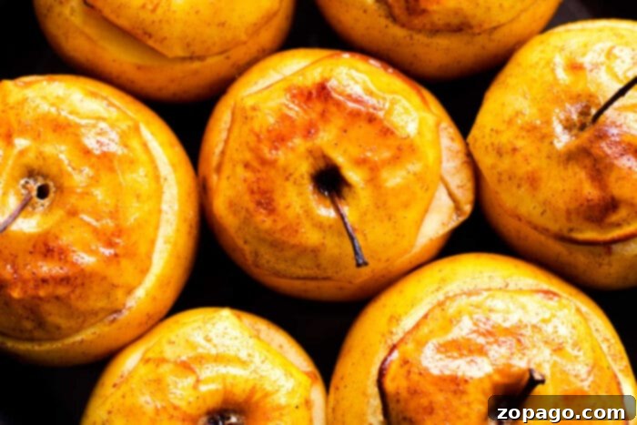 Perfect Whole Baked Apples 6 baked apples in the oven