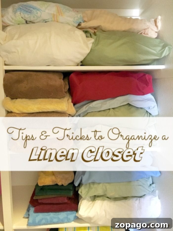 Smart Linen Closet Organization: Using Pillowcases for Sheet Sets Organize your linen closet with pillowcases