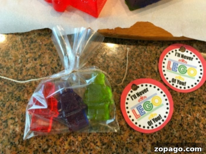 Build Sweet Love: Edible Lego Valentine Printables 2 Cute LEGO Valentine's Day tags attached to candy bags