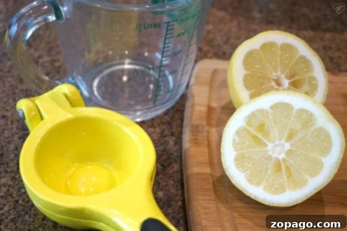 Simple ingredients for a delicious and healthy homemade lemonade recipe, featuring fresh, vibrant lemons. Ingredients for a healthy homemade lemonade recipe, featuring fresh lemons and honey