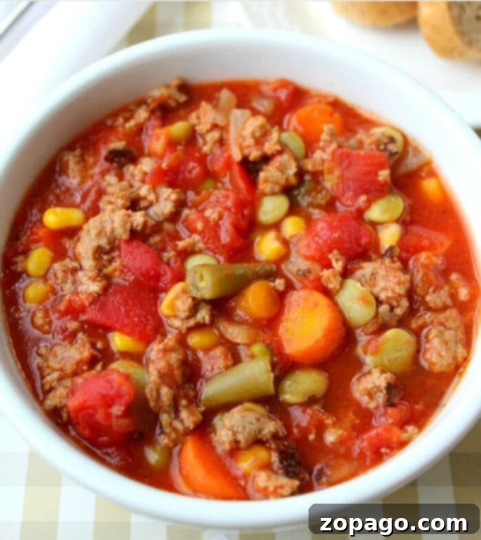 Hearty Slow Cooker Beef and Vegetable Soup 2 Hearty Crock Pot Vegetable Beef Soup with Canned Vegetables