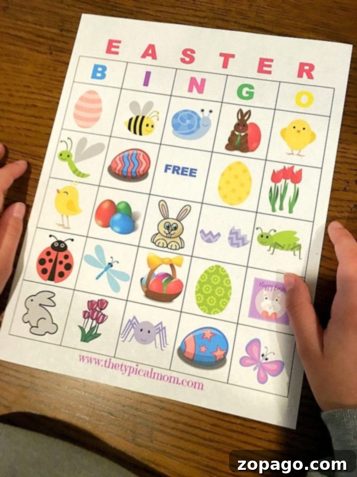 Learn how to play Easter Bingo with these easy steps, perfect for a fun family game or a classroom activity. Use candies or coins as markers for extra holiday cheer! Kids playing Easter Bingo with colorful markers and unique Easter-themed cards, enjoying a holiday activity.