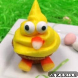 Easter brownies shaped like chicks
