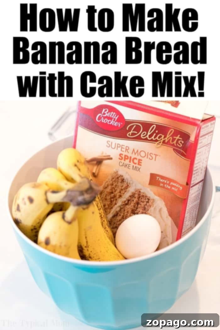 Quick and delicious 4-ingredient banana bread. Easy 4-Ingredient Banana Bread
