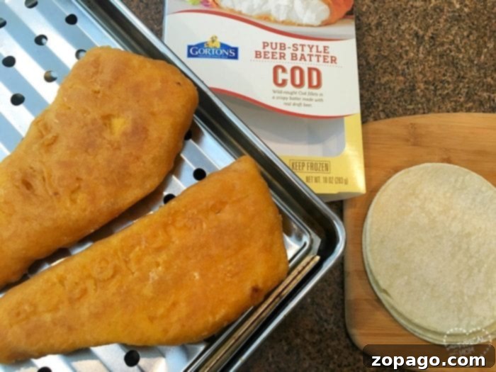 Zesty Cilantro Lime Drizzle 3 Easy fish taco recipe ingredients laid out.