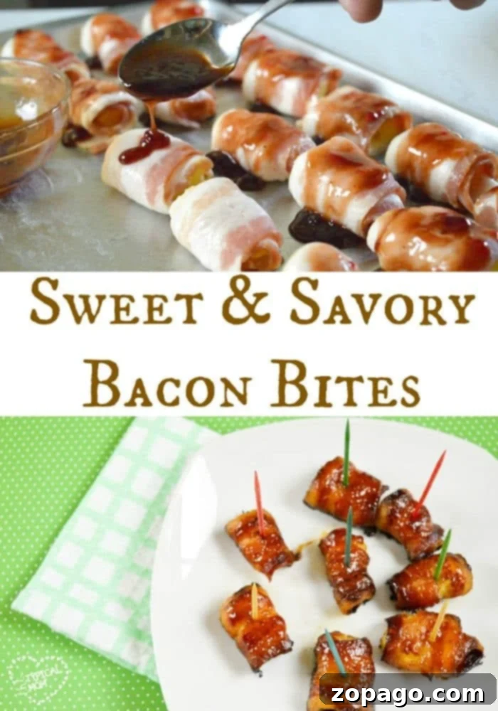 Bacon bites recipe perfect for a party or during the holidays!! Try this sweet and savory bacon pineapple appetizer that's so easy to make yourself! #bacon #pineapple #appetizer Close-up of a tray of bacon-wrapped pineapple bites, showcasing the crispy bacon and caramelized glaze, perfect for any bacon bites recipe.