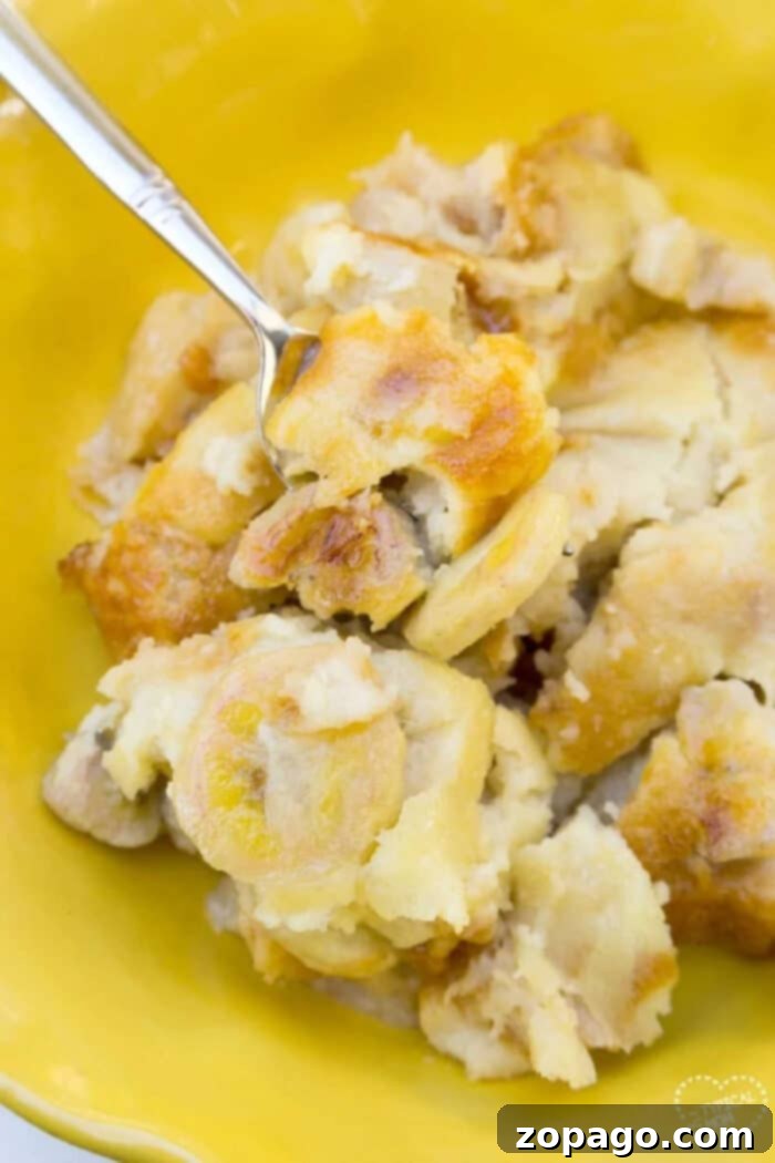 Melt-in-Your-Mouth Banana Bread Pudding 5 The easiest banana bread pudding recipe ever, incredibly delicious and satisfying.