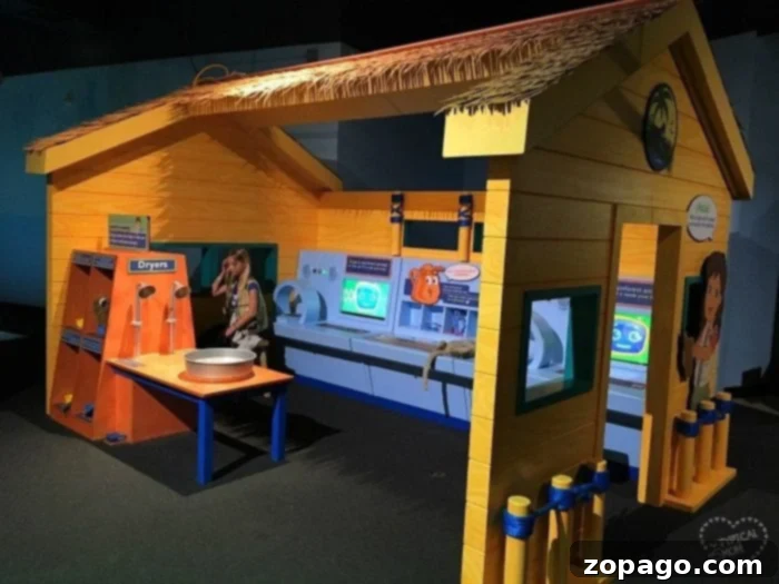 Engaging Science Exhibits at Discovery Cube Orange County Kids interacting with an exhibit at Discovery Cube OC