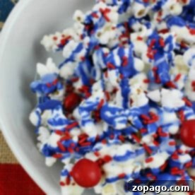 red white and blue popcorn