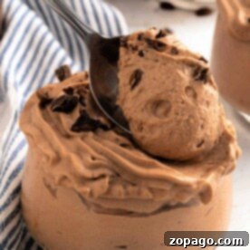 Homemade coffee mousse