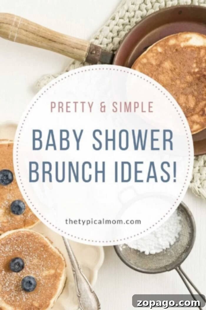 Easy brunch menu ideas perfect for a baby shower, Mother's Day, Easter or any occasion! Easy recipes that satisfy your savory and sweet tooth. Brunch Menu Ideas - A diverse array of brunch dishes and drinks laid out on a table, perfect for a festive gathering.
