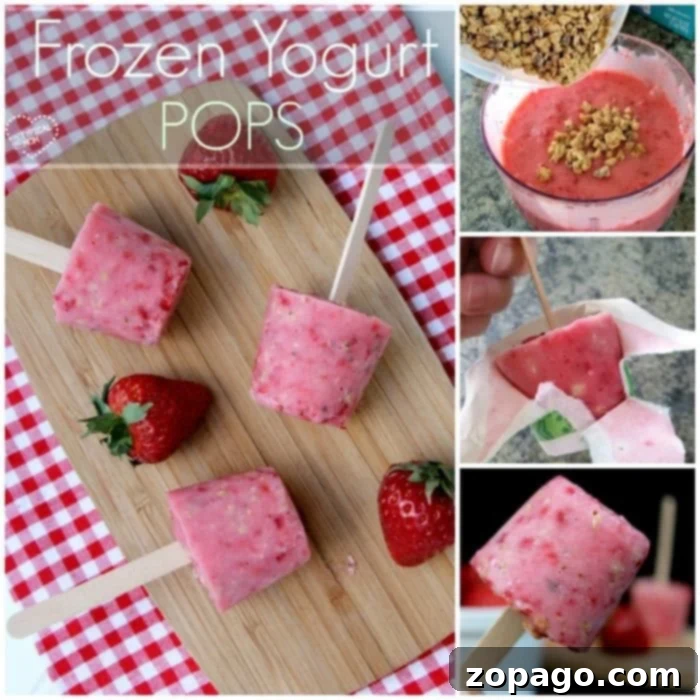 Simple Steps to Make Healthy Frozen Yogurt Pops Kids enjoy frozen yogurt pops made in Dixie cups