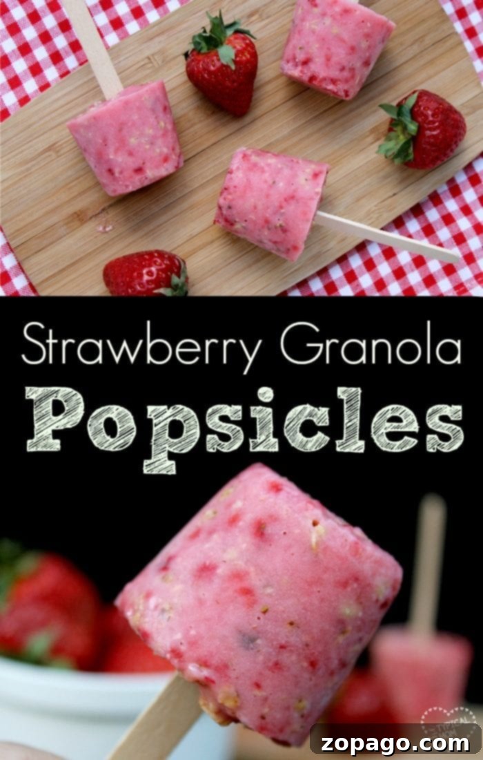 Easy Recipe for Healthy Frozen Yogurt Pops Homemade fruit and yogurt popsicles for kids