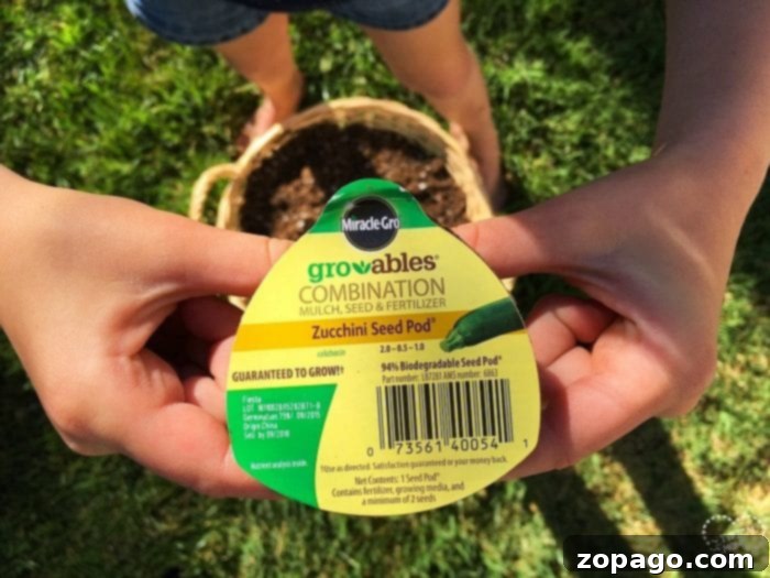 A fantastic and easy way to garden with kids, featuring free printable garden markers for their first fruit or vegetable garden. Learn how to get seeds to grow quickly, perfect for impatient children! This summer project is a must-try. #gardening #kids #printables #garden #markers #tips #tricks Child happily planting seeds in a container, an easy way to garden with kids