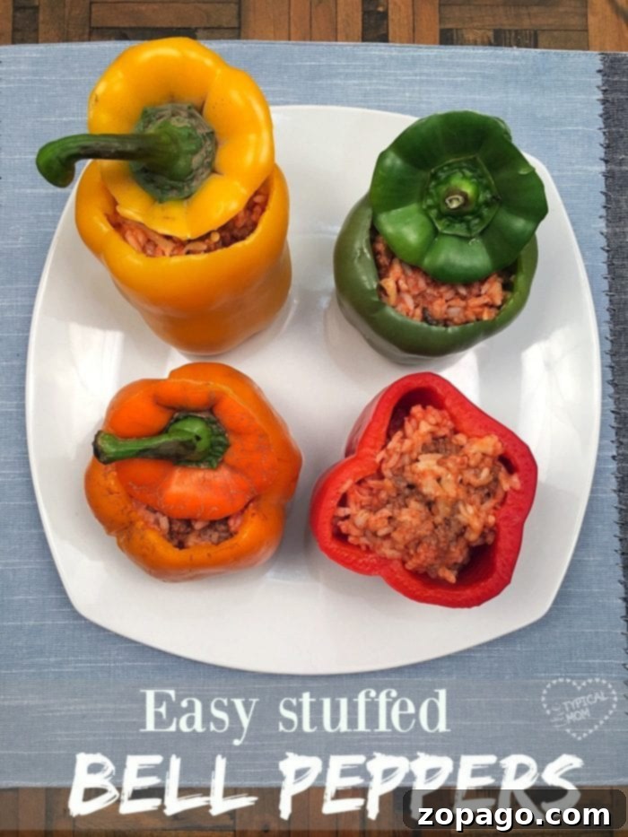 Cheesy Lasagna Stuffed Bell Peppers 8 Easy-stuffed-bell-pepper-recipe-that-is-SO-good-You-have-to-try-this-one