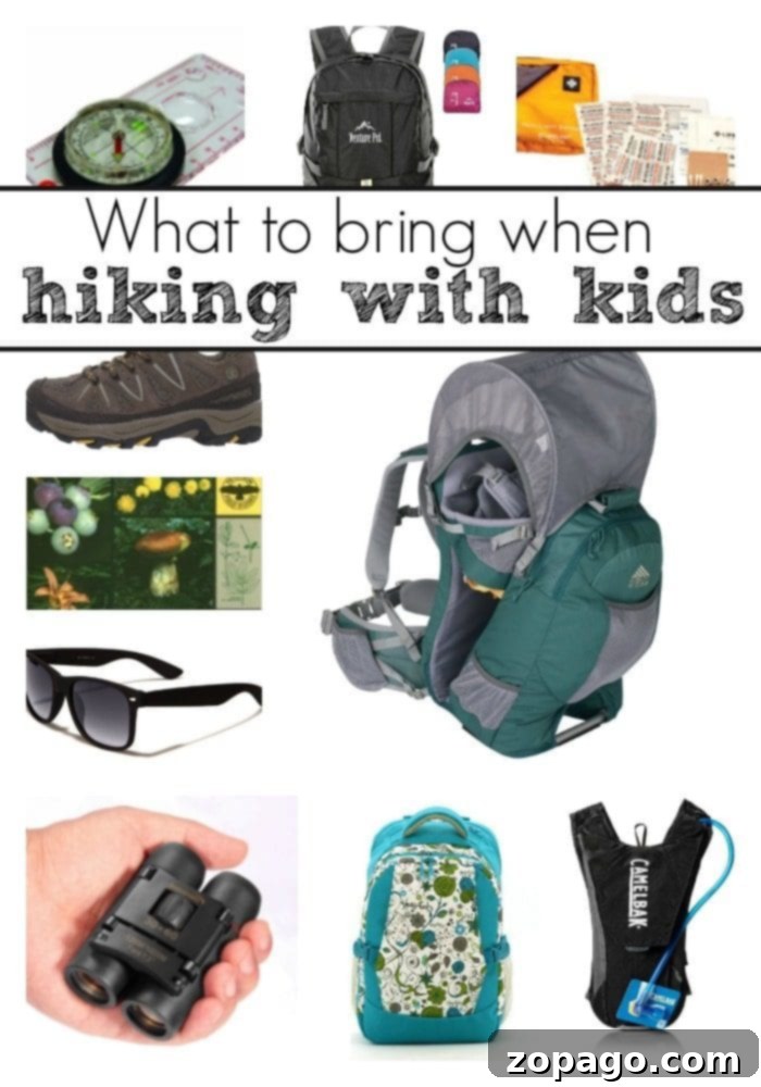 Tips and tricks for an unforgettable hiking experience with kids. Essential gear, fun activities, and preparedness advice for camping or national park visits. Family enjoying a hike in a scenic outdoor environment, highlighting the connection with nature.