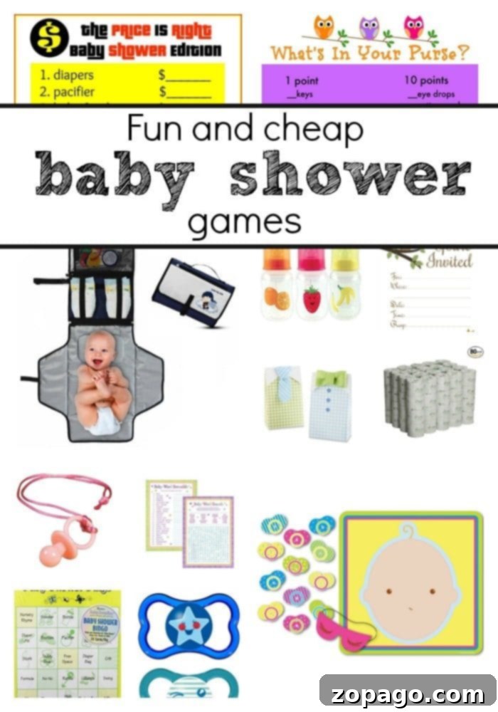 Explore a collection of easy, cute, and cheap games to play at a baby shower, complete with free printables. These fun activities are perfect for both boy and girl baby showers, creating memorable moments and delightful experiences. #babyshower #games #easy #cute #cheap #fun #freeprintables #printables games to play at a baby shower