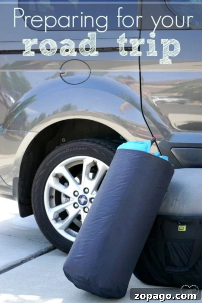 Printable Road Trip Checklist: Your Companion for a Perfect Journey Detailed printable road trip checklist items for car maintenance, packing, and safety for a long journey.