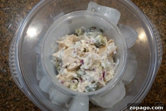 The Ultimate Chicken Salad Sandwich Recipe 7 Easy chicken salad sandwich recipe with a side of fresh fruit, perfect for a quick and healthy lunch.