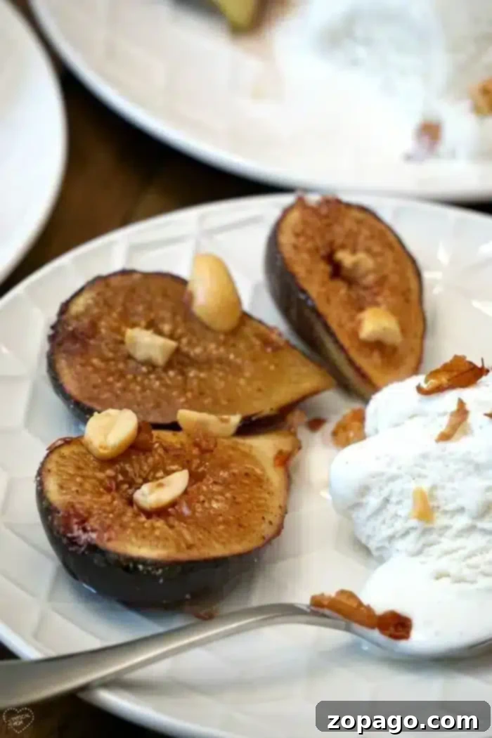 Oven-Kissed Figs 9 Roasted figs with a delicate topping
