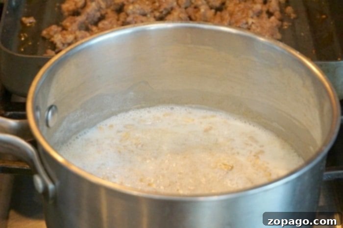 Savory Oats with Egg 4 night cereal ingredients laid out