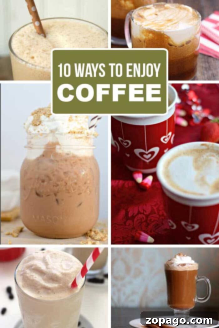 Best coffee drink recipes. From homemade copycat frappuccinos, to lattes and more this is how to make coffee drinks at home! #coffee #drinks #recipes #homemade #hot #frappuccino Collection of various homemade copycat coffee recipes, including lattes and frappuccinos.