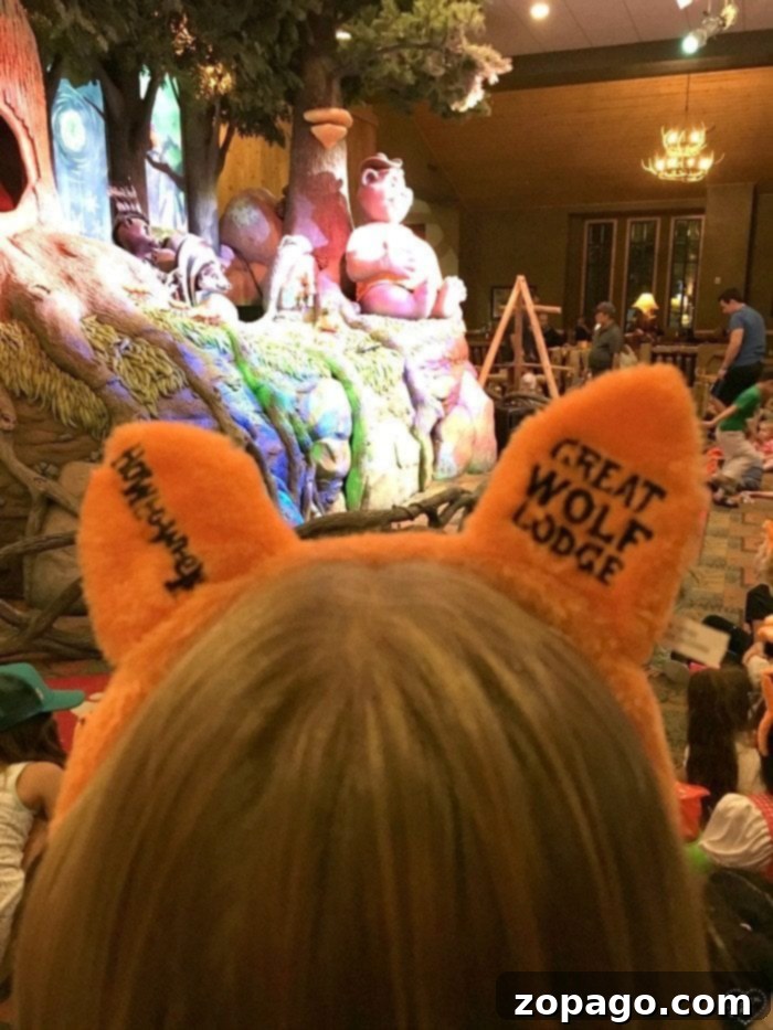 Great Wolf Lodge Southern California Howloween Bash 6 Great Wolf Lodge staff leading a Halloween dance party for kids
