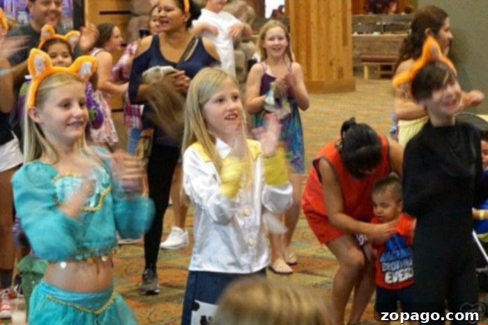 Great Wolf Lodge Southern California Howloween Bash 7 Children participating in Halloween themed crafts at Great Wolf Lodge