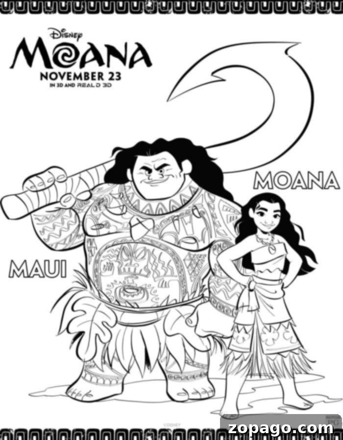 Moana Coloring Pages Free Printables 3 Free Printable Moana Coloring Pages Collection for Kids