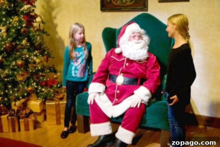 Children enjoying the festive atmosphere at Knott's Merry Farm during Christmas