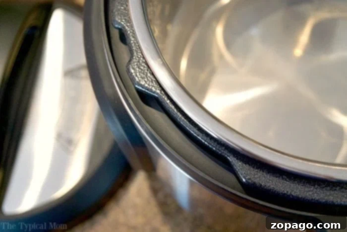 Learn the best methods for cleaning your Instant Pot's inner pot, especially for stubborn spots and preventing burnt food. Tips for maintaining the pristine condition of your pressure cooker. A sparkling clean Instant Pot inner pot, ready for the next delicious meal, after being thoroughly cleaned to remove all food residues.