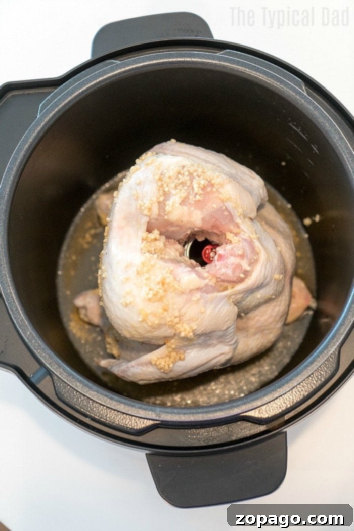 cooked Crock Pot Express beer can chicken
