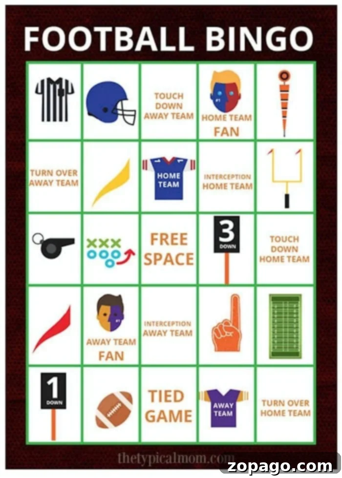 Football bingo cards! #footballgame #footballbingo #football #bingo Printable Football Bingo Game Cards