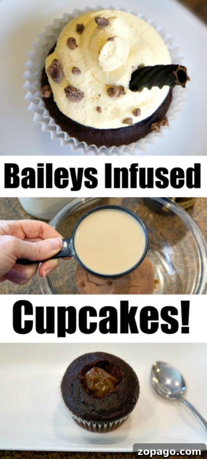 Baileys Spiked Cream Cupcakes 4 A vibrant selection of alcohol-infused cupcakes, perfect for festive parties and celebrations, showcasing diverse designs and toppings.