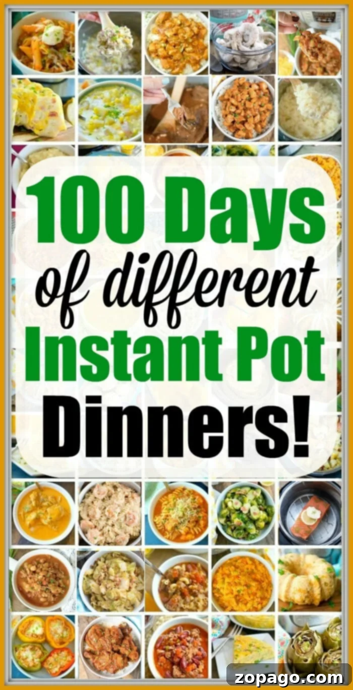 Delicious and easy Instant Pot dinner ideas. Instant Pot Dinner Recipes Ideas